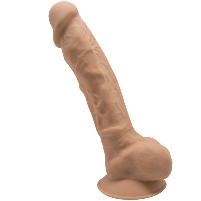 SILEXD – MODÈLE 1 PÉNIS RÉALISTE PREMIUM SILEXPAN SILICONE CARAMEL 17.5 CM