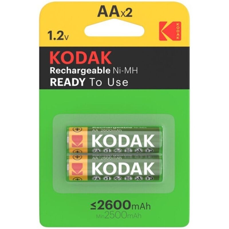 KODAK – BLISTER DE PILES RECHARGEABLES HR6 AA 2600mAh*2